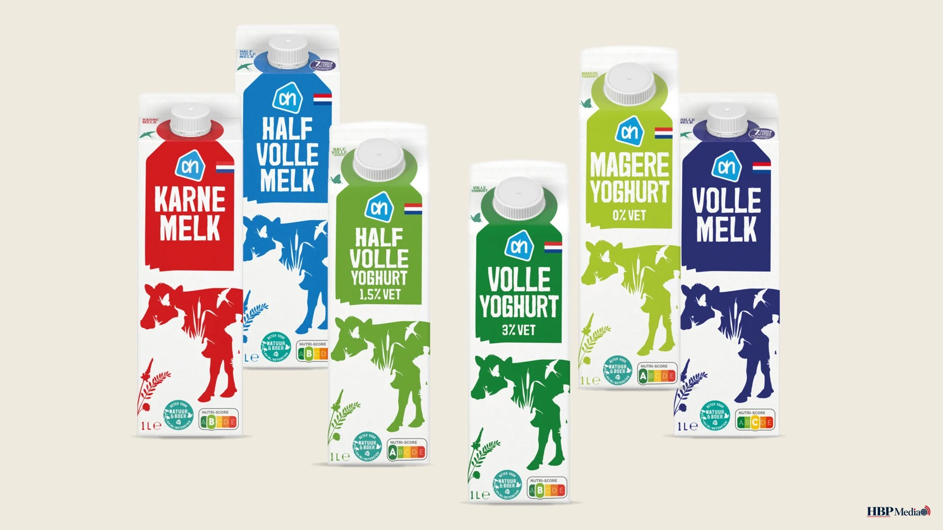 Voorbeeld van zuivelverpakking met greenwashing-elementen