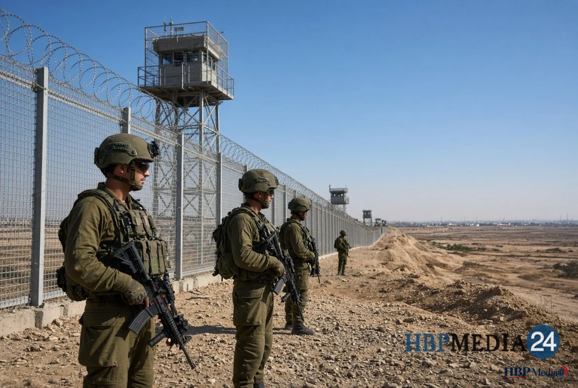 Israëlische militairen bij de Gazastrook terwijl Israël het Amerikaanse vredesplan voor Gaza afwijst