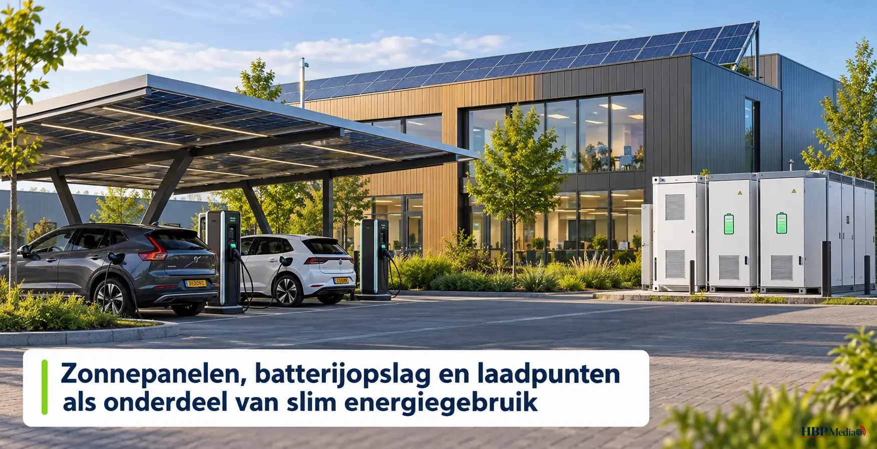 Zonnepanelen, batterijopslag en laadpunten als onderdeel van slim energiegebruik