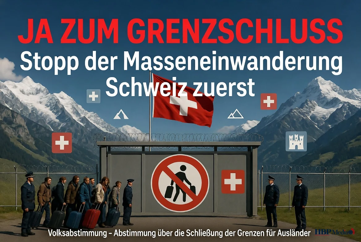 Stembureau in Zwitserland tijdens referendum over bevolkingsgrens