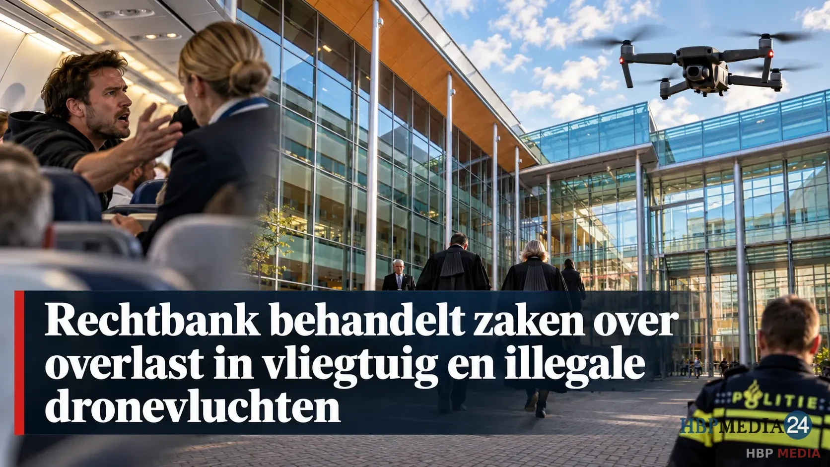 Rechtbank behandelt zaken over overlast in vliegtuig en illegale dronevluchten