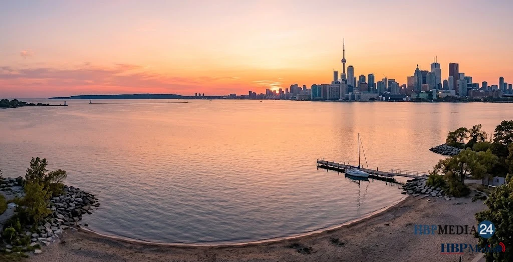 Lake Ontario op de grens van Canada en de Verenigde Staten, onderwerp van een nieuwe politieke rel.
