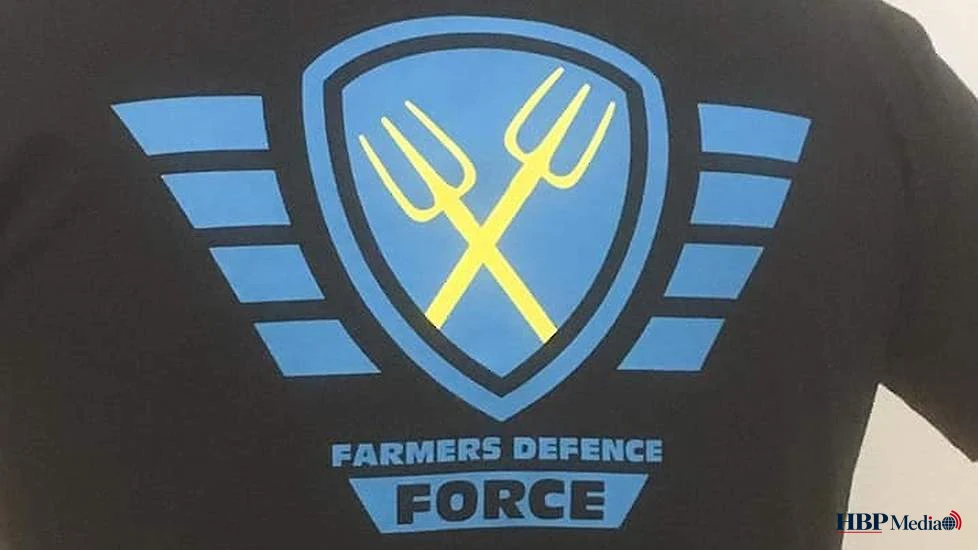 Protest van Farmers Defence Force bij overheidsgebouw in Nederland