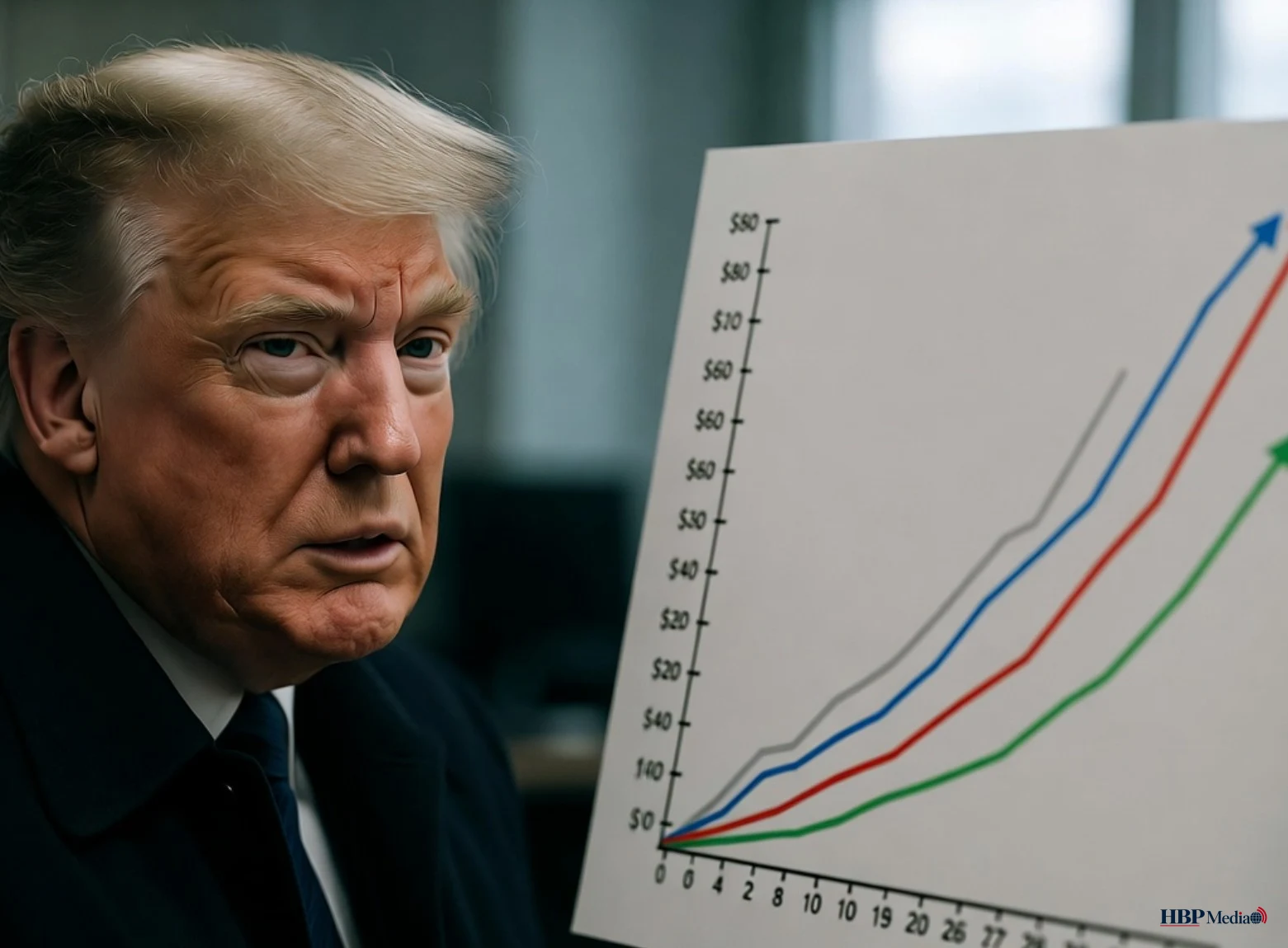 Donald Trump spreekt tijdens een bezoek aan een staalbedrijf in Georgia.