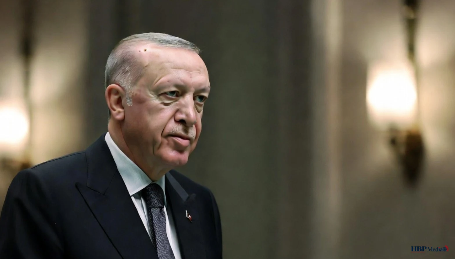Turkse president Erdogan spreekt tijdens een persconferentie in Ankara