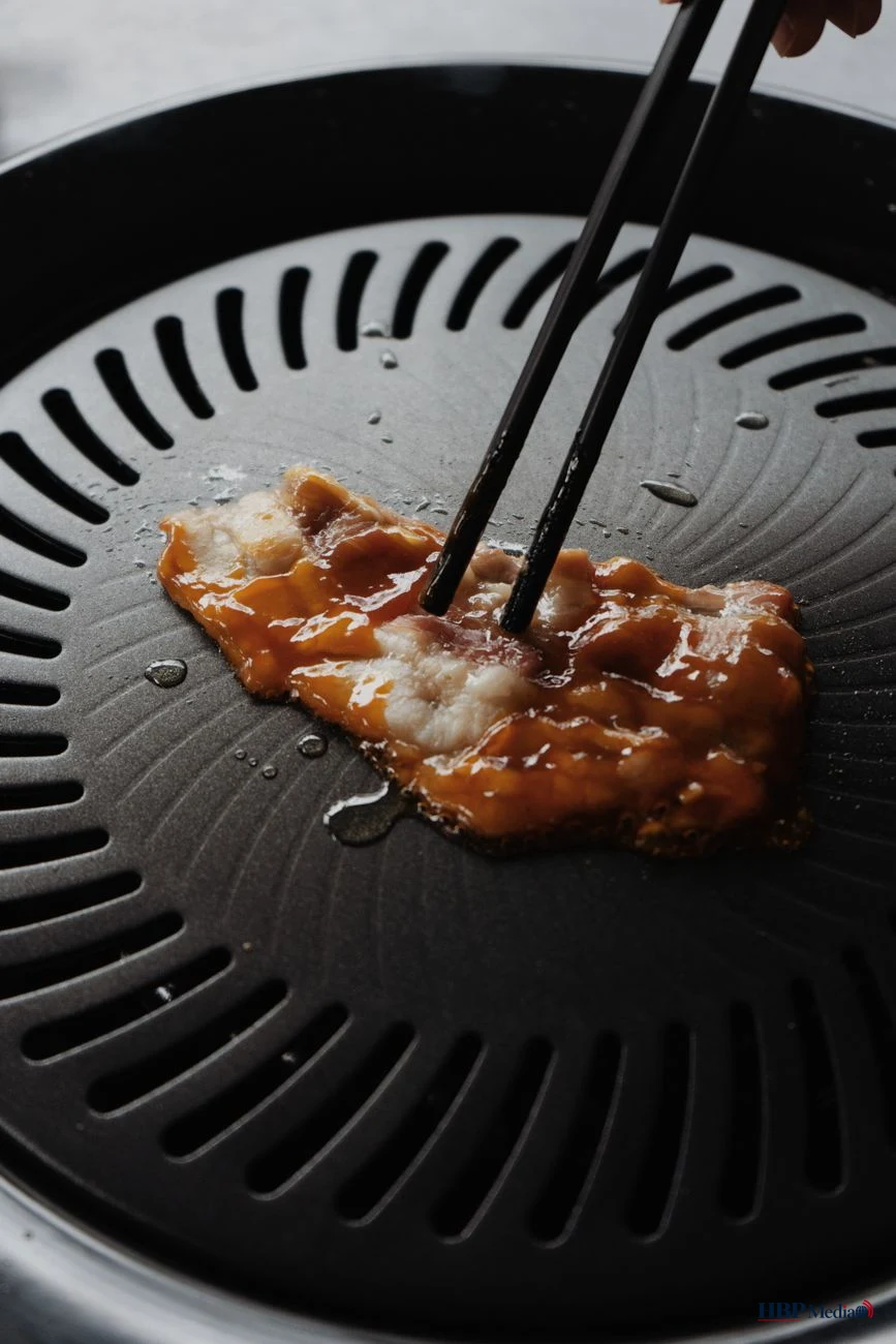 cooking bacon on the grill