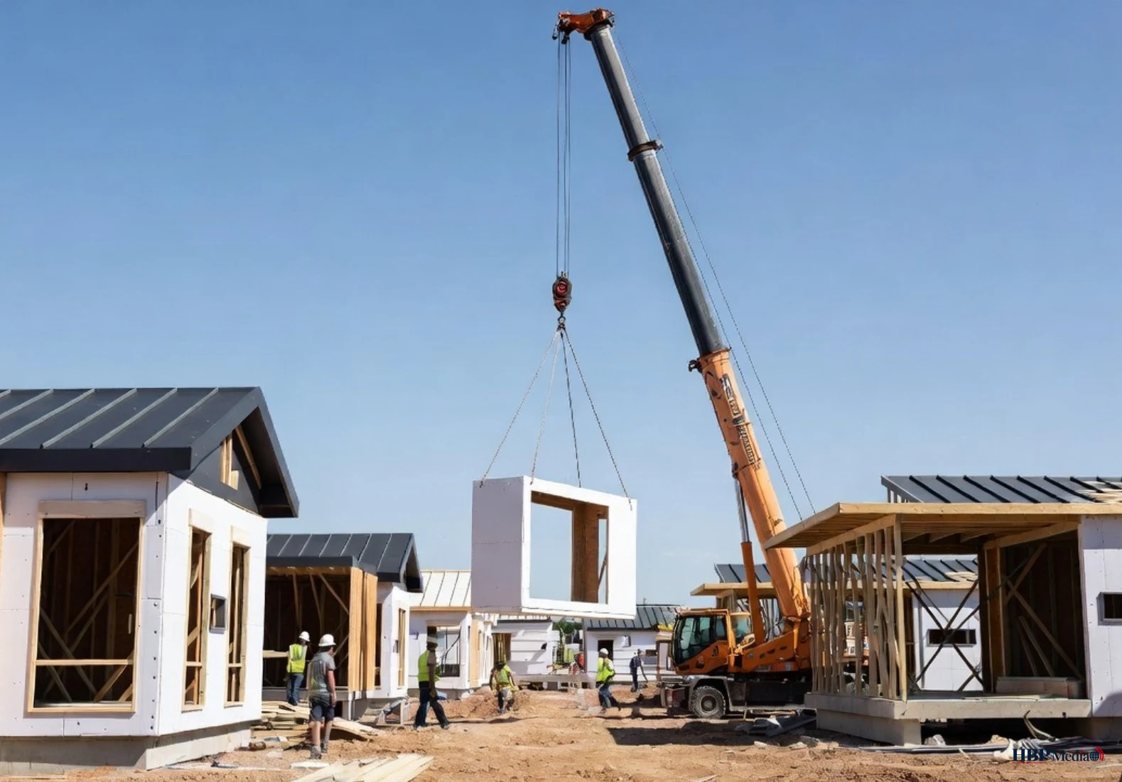Industriële woningbouw zorgt voor versnelling van de productie van betaalbare woningen.