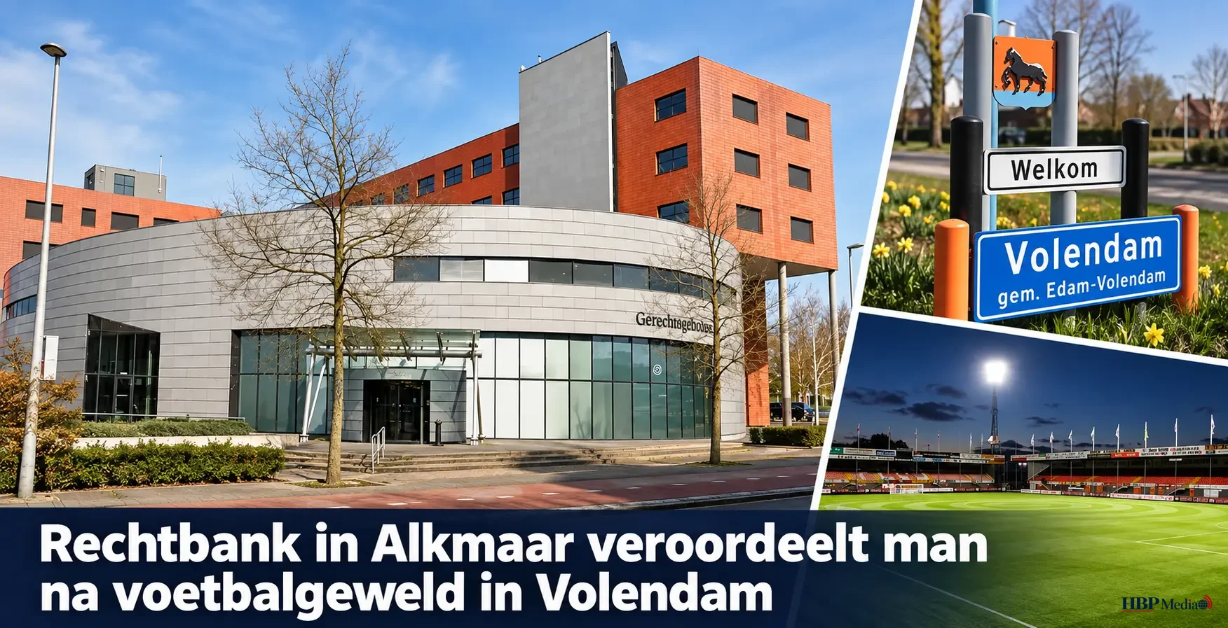 Rechtbank in Alkmaar veroordeelt man na voetbalgeweld in Volendam