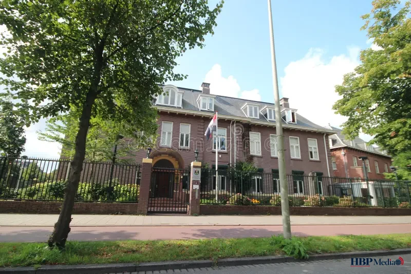 Het Paleis van Justitie in Den Bosch, waar het gerechtshof uitspraak deed in de strafzaak over de ambassadebedreiging.