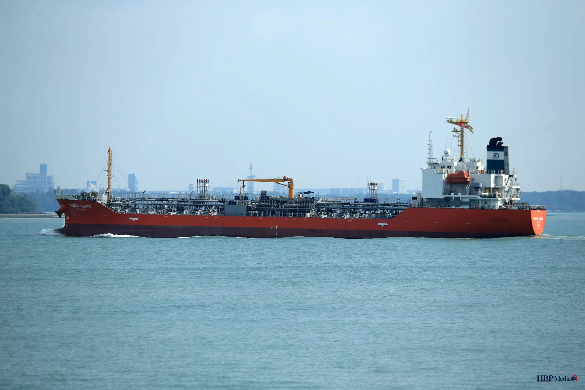 industrial ship at sea