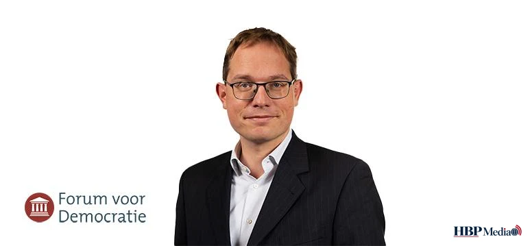 Pepijn van Houwelingen tijdens een zitting in hoger beroep in Den Haag