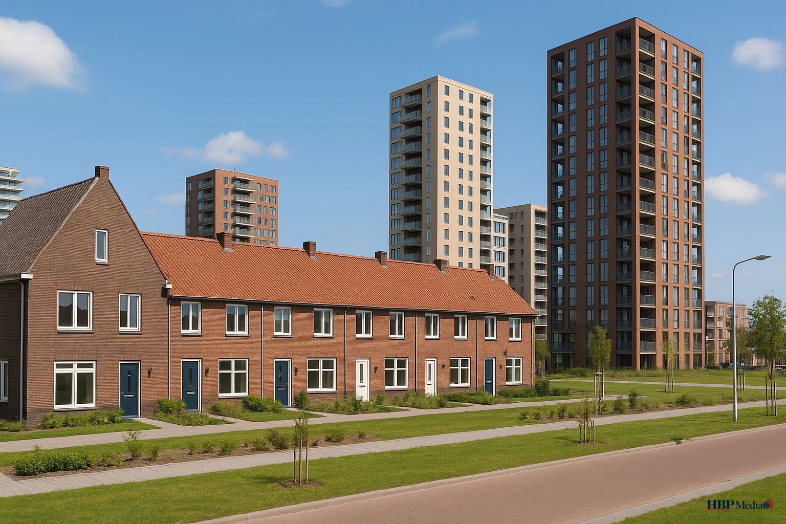 Nederlandse woningmarkt met koopwoningen en prijsontwikkeling in 2026