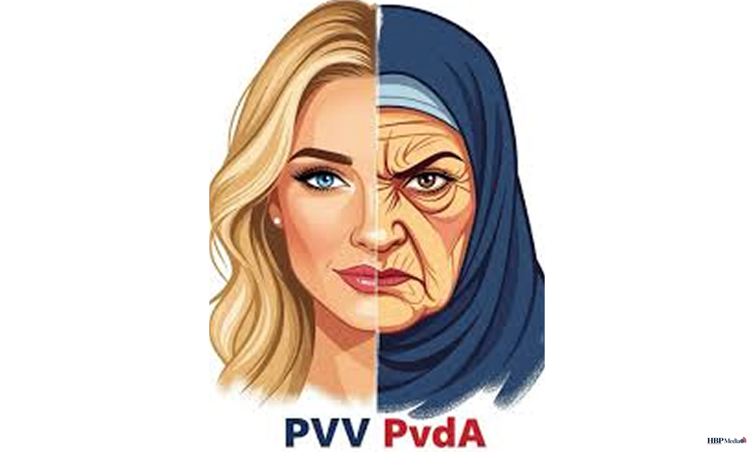Geert Wilders wordt niet vervolgd voor een afbeelding met twee vrouwengezichten op X.