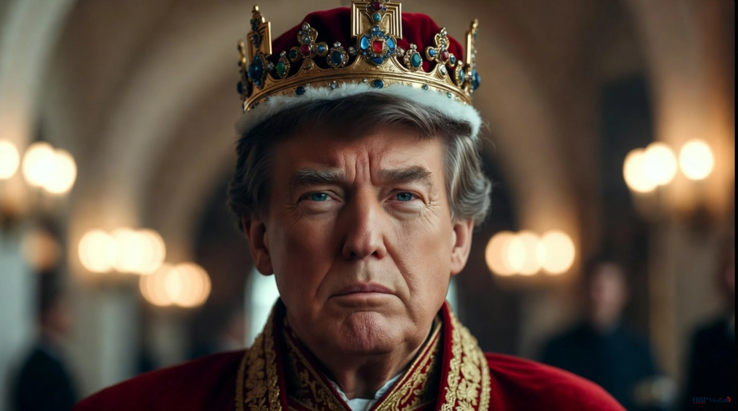 Donald Trump tijdens een toespraak waarin hij verwijst naar een mogelijke derde termijn als president van de Verenigde Staten.
