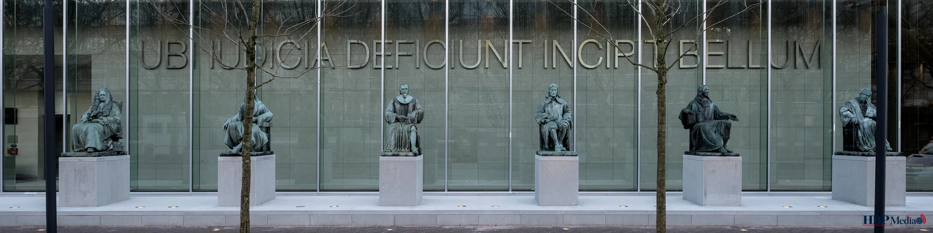 Juridisch gebouw van de Hoge Raad der Nederlanden in Den Haag.