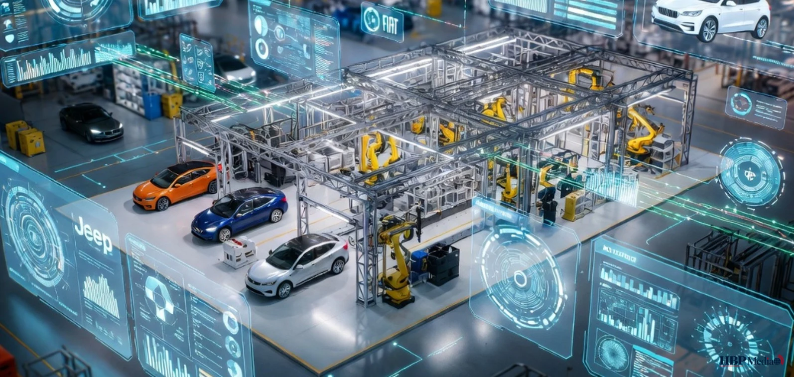 Virtuele autofabriek van Stellantis met AI en digital twins voor productieoptimalisatie