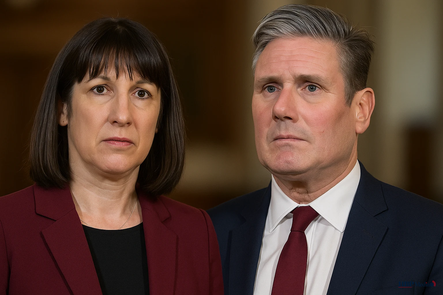 Rachel Reeves en Keir Starmer tijdens diepe politieke en financiële crisis in het VK.