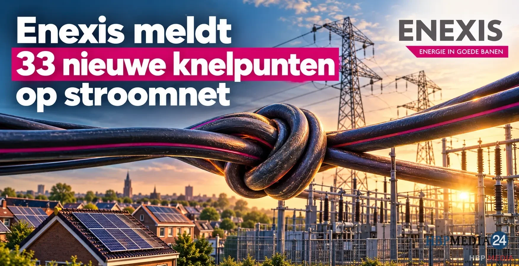 Elektriciteitsnet van Enexis onder druk door netcongestie en teruglevering van zonnestroom