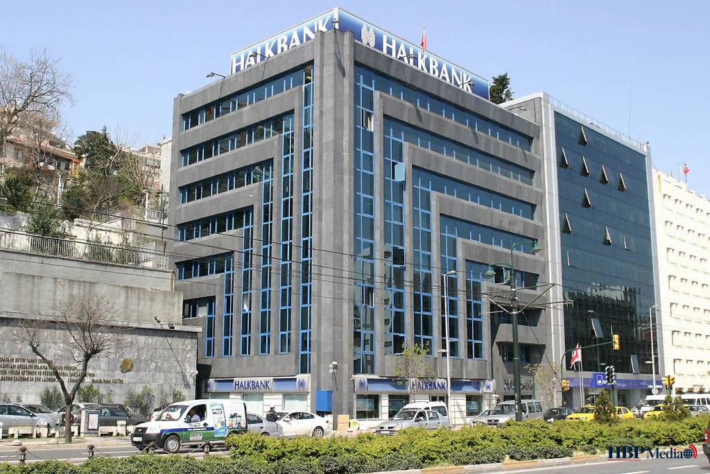 Halkbank hoofdkantoor in Turkije als symbool voor het Halkbank sanctieonderzoek