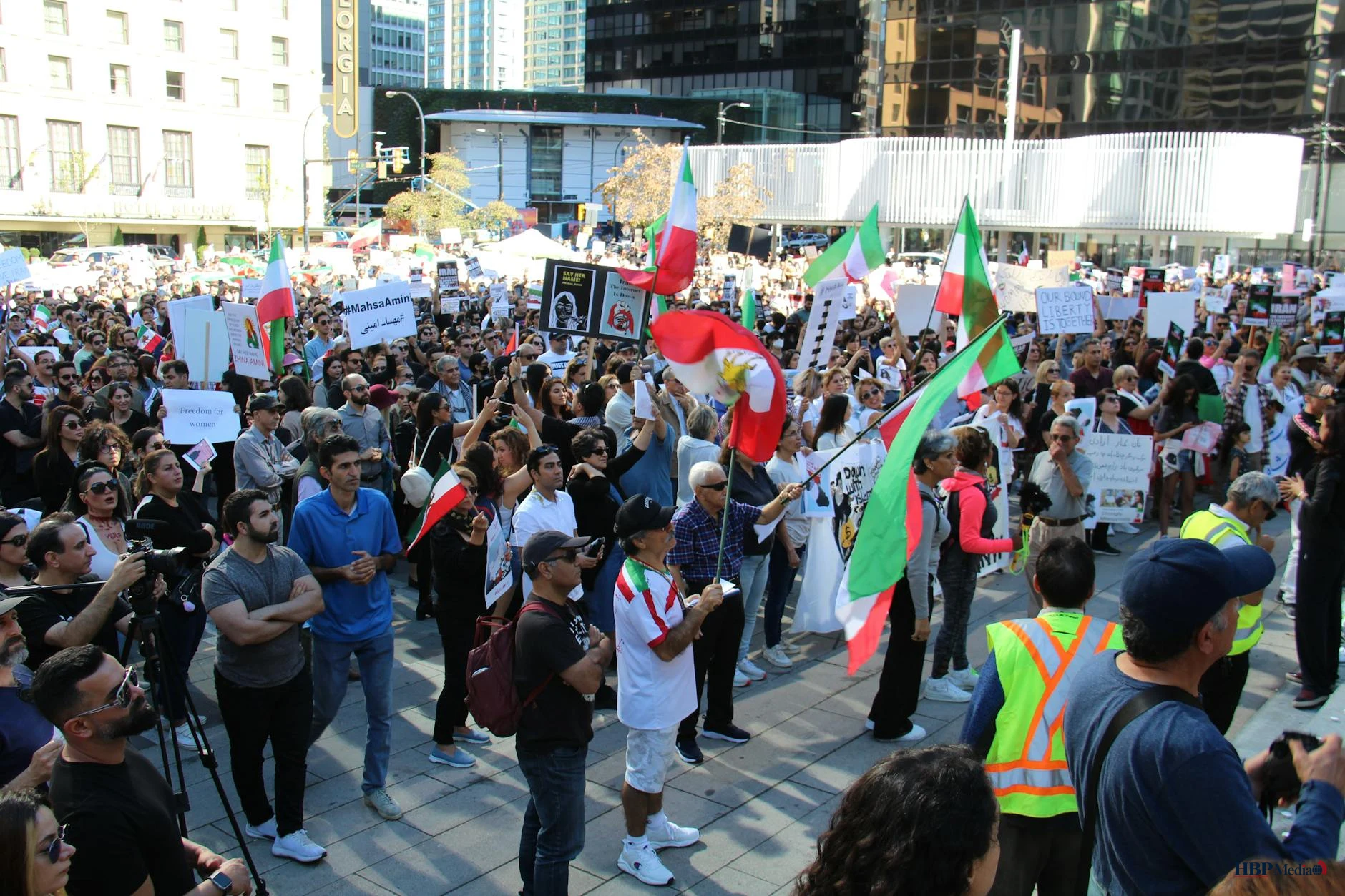 a diverse group of protesters
