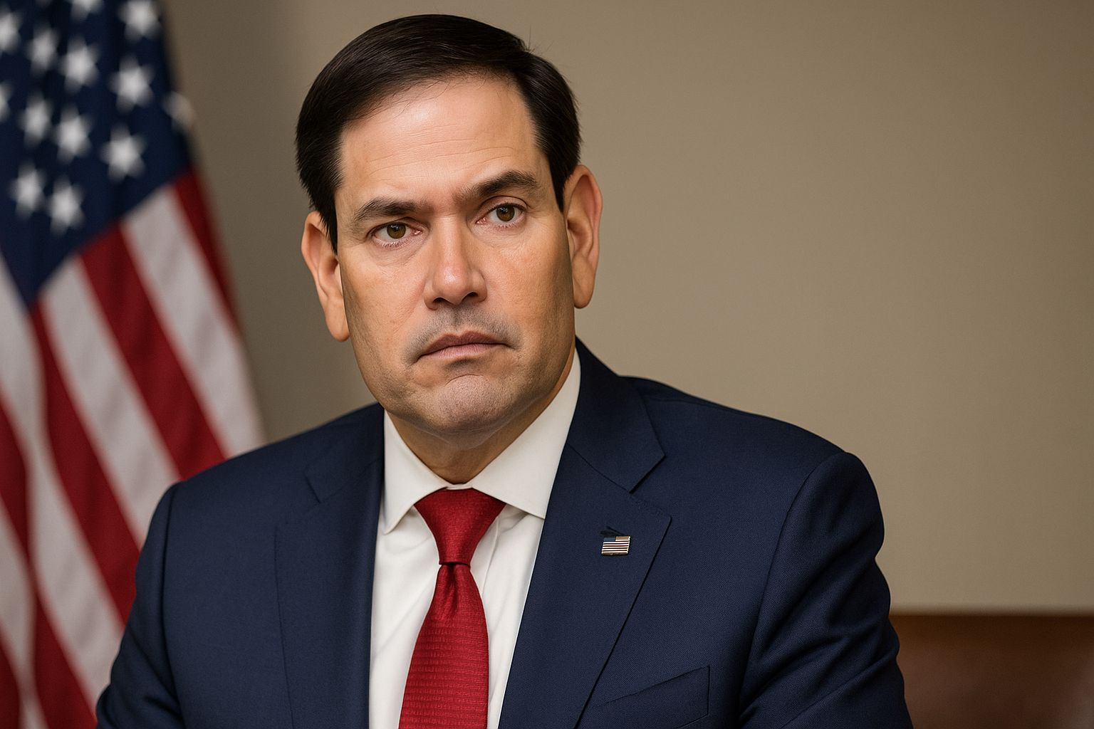 Marco Rubio tijdens diplomatiek overleg