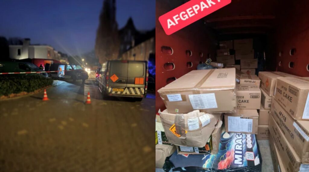 Politie onderzoekt bestelbus met grote hoeveelheid illegaal vuurwerk in Sint-Michielsgestel