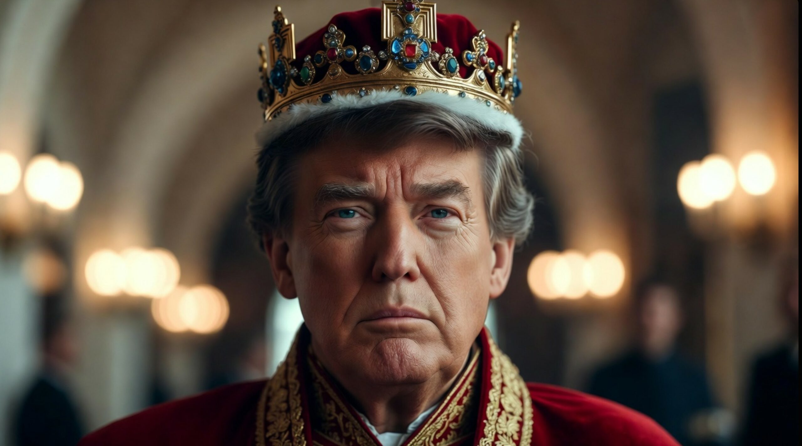 Donald Trump tijdens een toespraak waarin hij verwijst naar een mogelijke derde termijn als president van de Verenigde Staten.