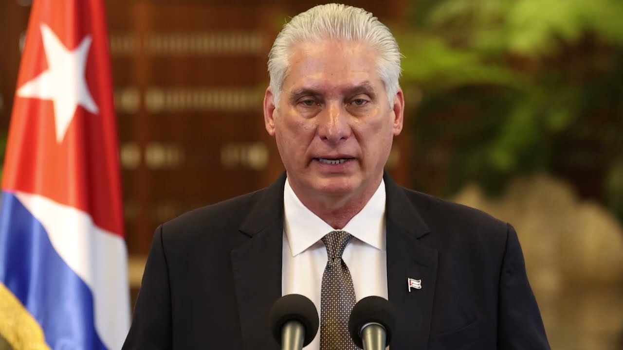 President Miguel Díaz-Canel reageert op uitspraken van Donald Trump na de Shield of the Americas Summit in Florida