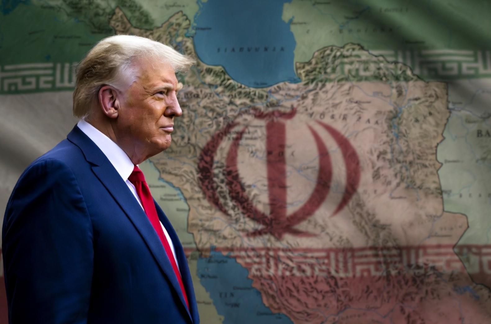 President Donald Trump tijdens een persconferentie over de oorlog in Iran