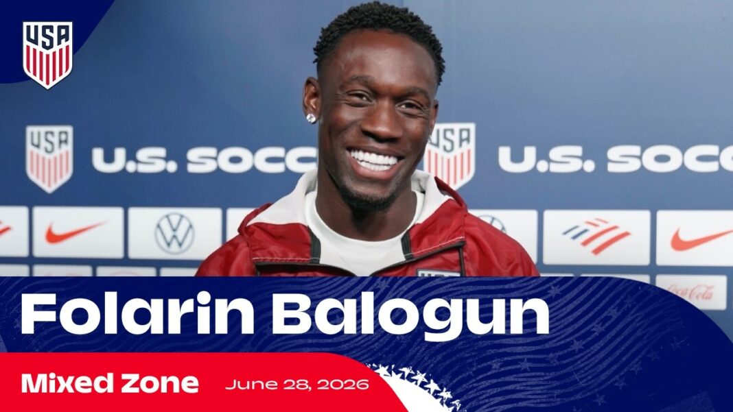 Belgiรซ wil stappen tegen FIFA na besluit over Balogun Folarin Balogun in actie voor de Verenigde Staten tijdens het WK voetbal
