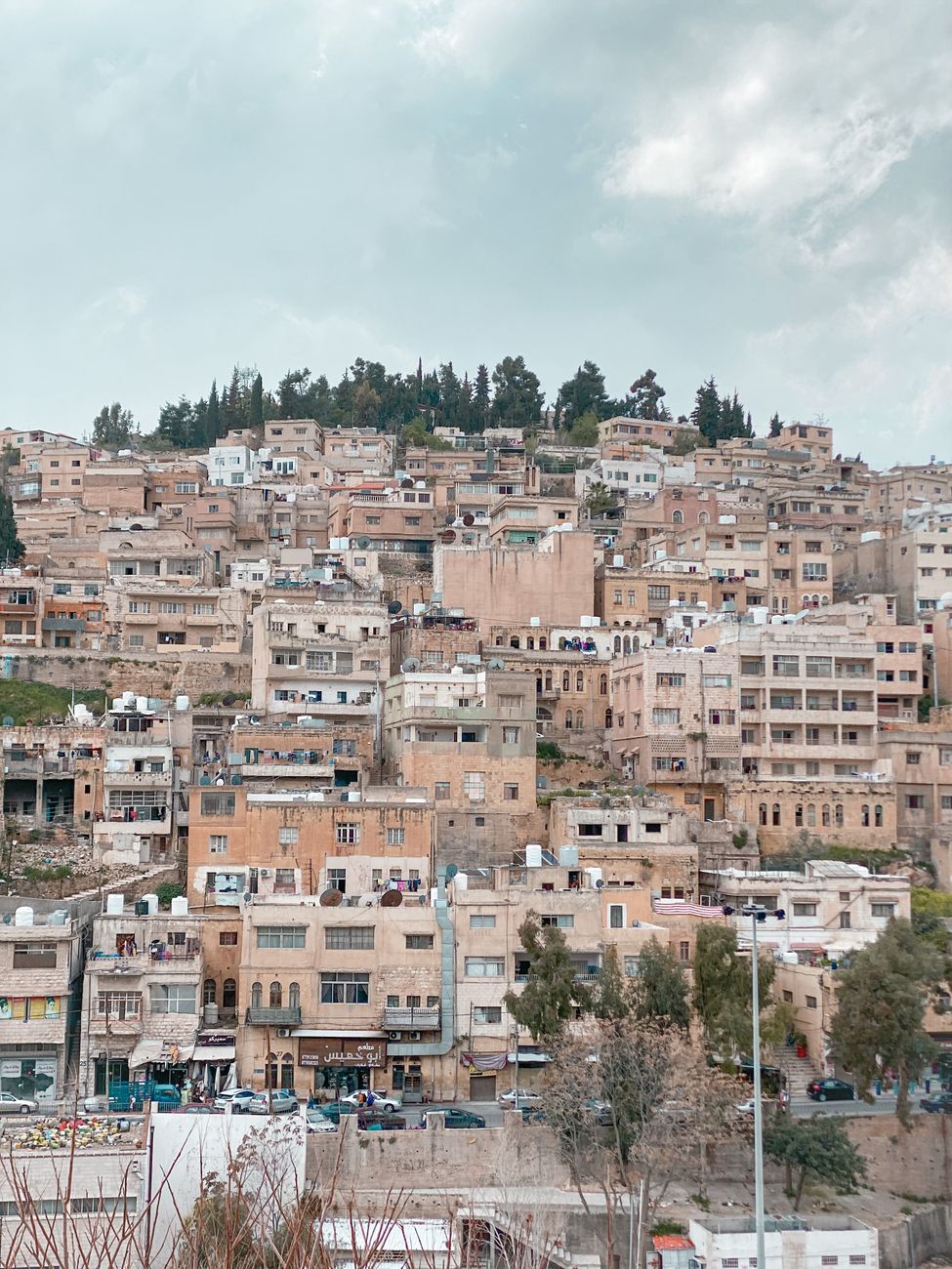 a town on a hill in israel