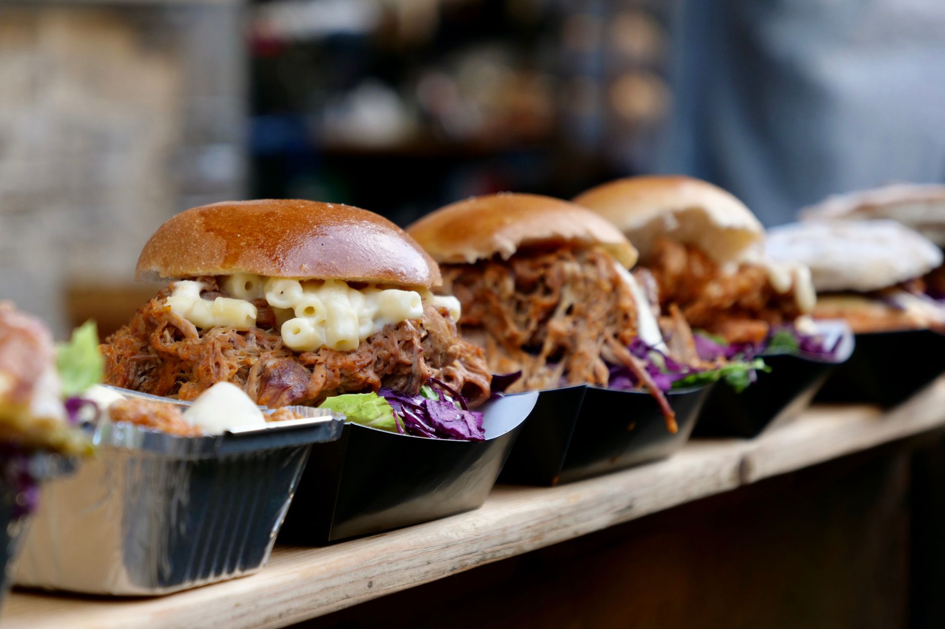 close up photo of burgers