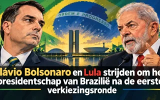Flávio Bolsonaro en Lula strijden om het presidentschap van Brazilië na de eerste verkiezingsronde