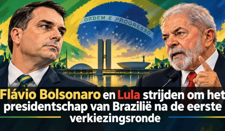 Flávio Bolsonaro en Lula strijden om het presidentschap van Brazilië na de eerste verkiezingsronde